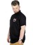Büyük Beden T-Shirt Polo Design Mx 22346 Siyah 3