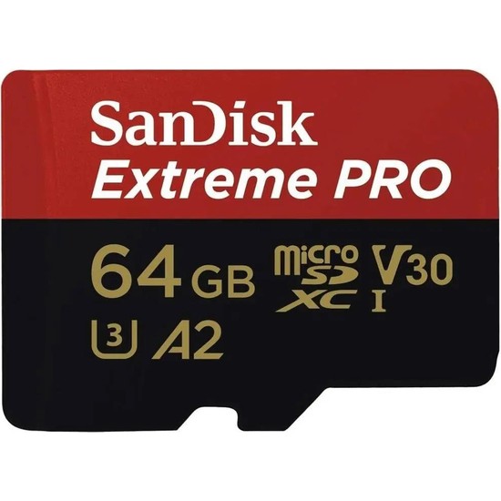 Sandısk 64GB  Extreme Pro SDSQXCU-064G-GN6MA Mıcro-Sd Hafıza Kartı