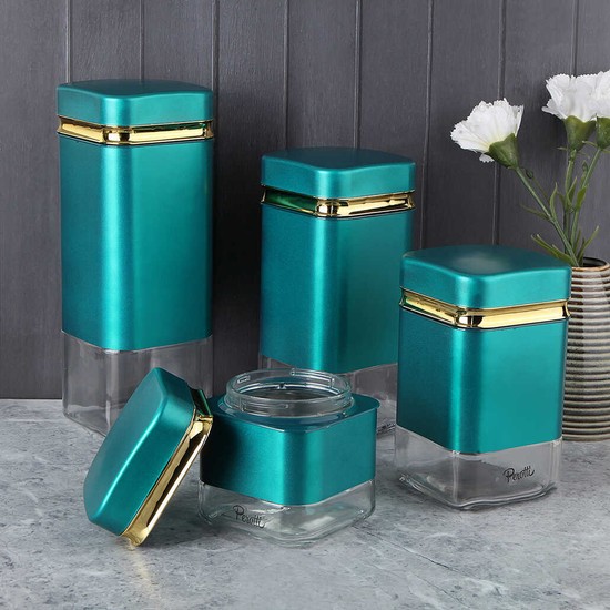 Perotti 12616 Caprice 4lü Cam Kavanoz Seti Yeşil Fiyatı