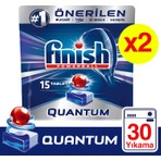 Finish Quantum 30 Tablet Bulaşık Makinesi Deterjanı (15x2)