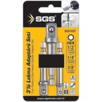 SGS 3'lü Lokma Adaptör Seti 1/4 Inc 65 mm 3/8 Inc 65 mm 1/2 Inc 73 mm Yüksek Dayanıklılık ve Güç