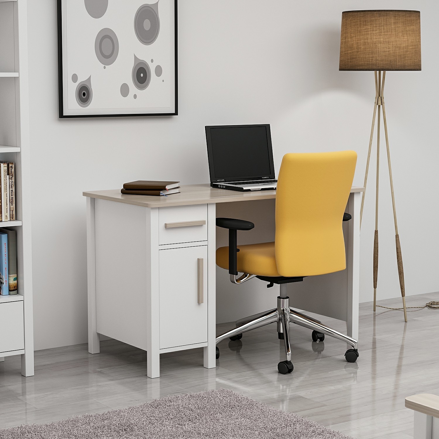 Minar Luna Modern Çalışma Masası Beyaz Cordoba Fiyatı Minar Luna Modern Çalışma Masası Beyaz Cordoba Fiyatı