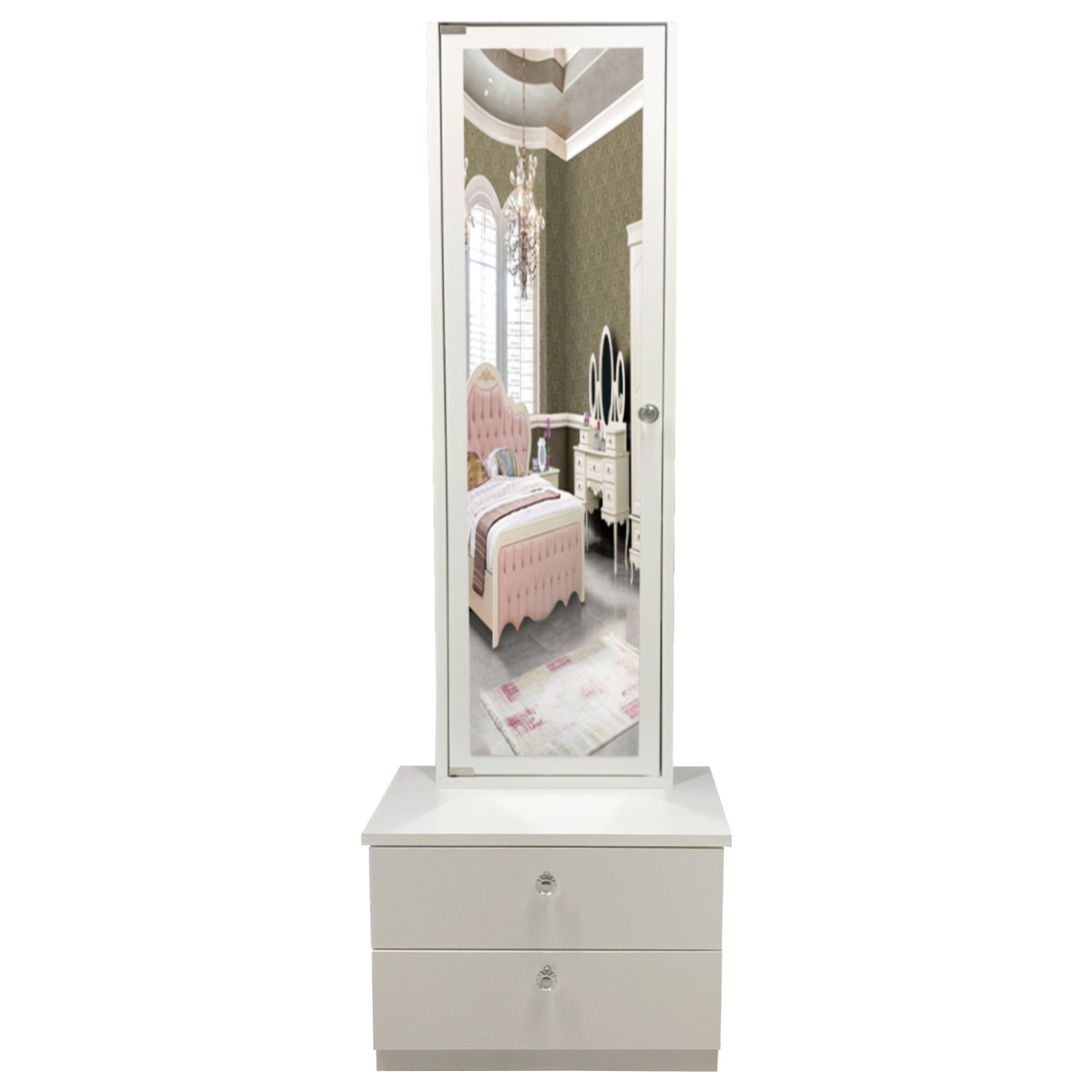 First Mobilya Star Çekmeceli Aynalı Takı Dolabı Beyaz Fiyatı