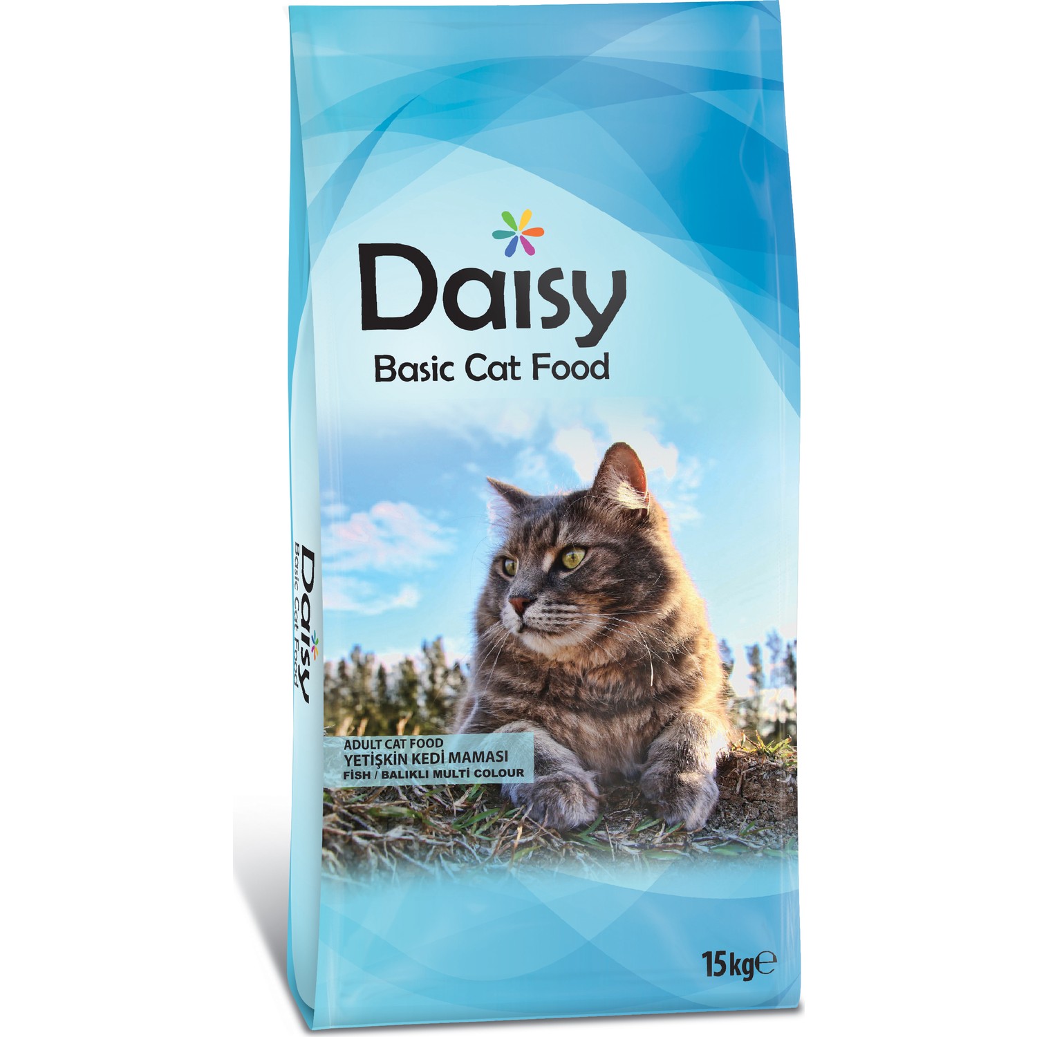 Daisy Basic Balıklı Renkli Taneli Yetişkin Kedi Maması 15 kg Fiyatı