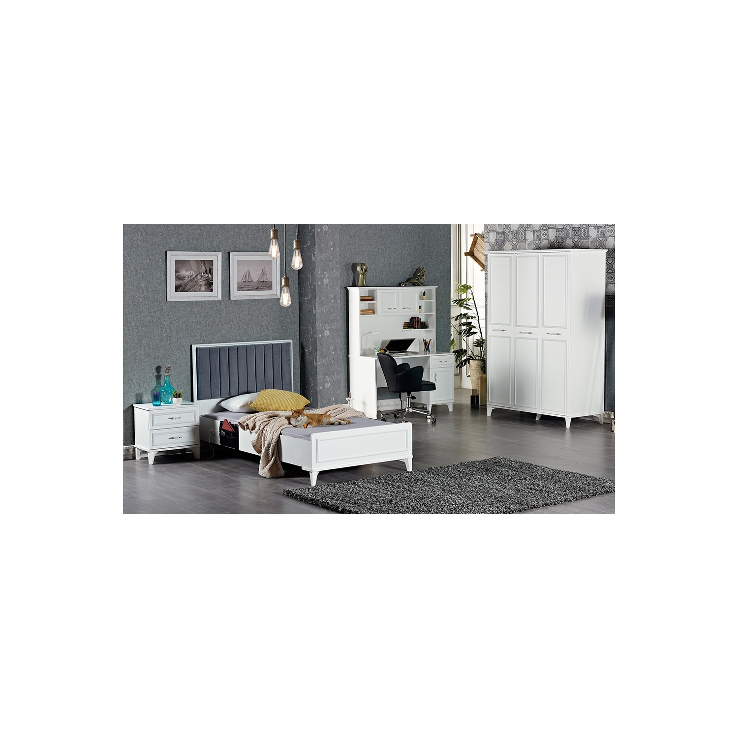 Yıldız Mobilya Belissa Beyaz Genç Odası Fiyatı Taksit