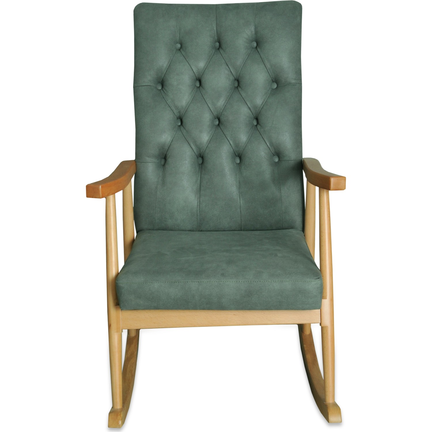 Asedia Teksas NaturelKapitoneli Yeşil Sallanan Sandalye