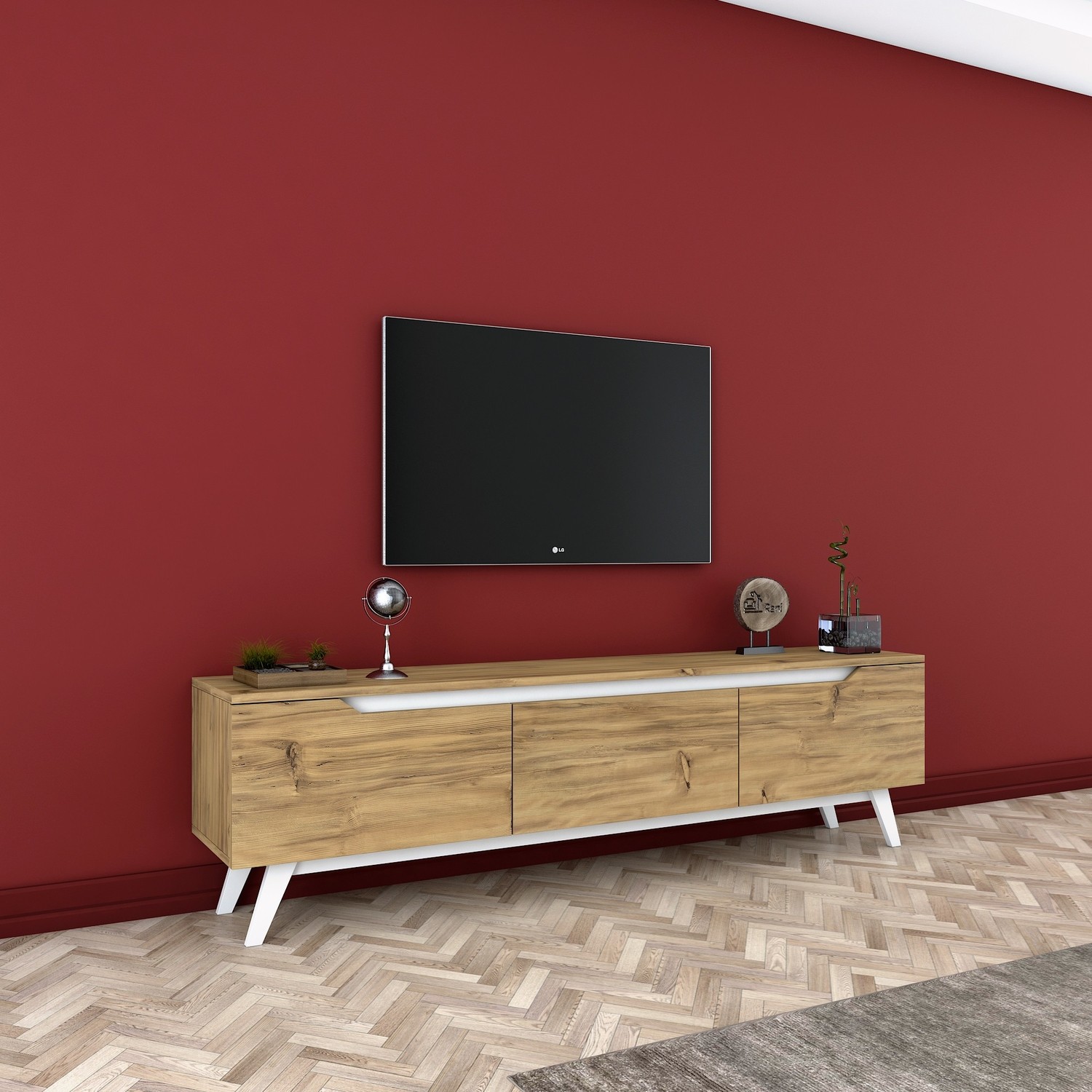 Rani D1 Tv Duvar Ünitesi Modern Ahşap Ayaklı Tv Sehpası Fiyatı Rani D1 Tv Duvar Ünitesi Modern Ahşap Ayaklı Tv Sehpası Fiyatı