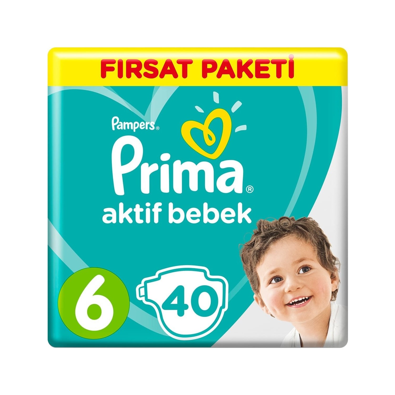 Prima Aktif Bebek Ekstra Large 6 Beden Fırsat Paketi (2X40