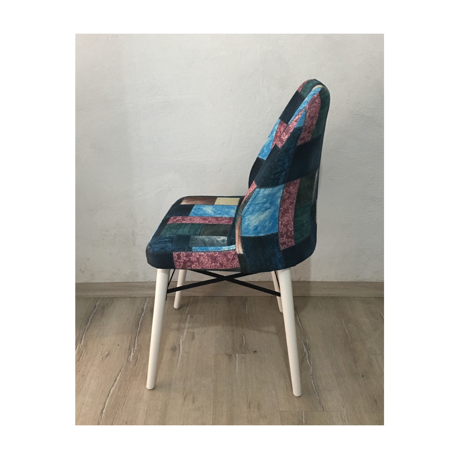 ÖzKar Tay Tüyü Kumaş Ahşap Ayaklı Sandalye Desenli Fiyatı