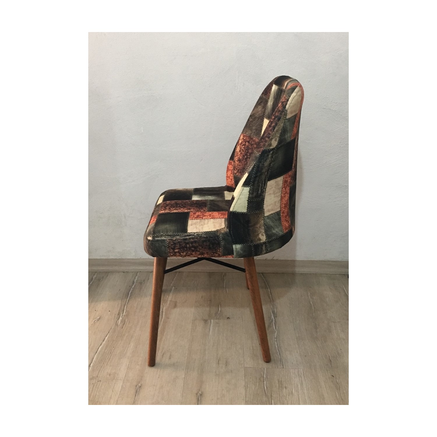 ÖzKar Tay Tüyü Kumaş Ahşap Ayaklı Sandalye Desenli Fiyatı