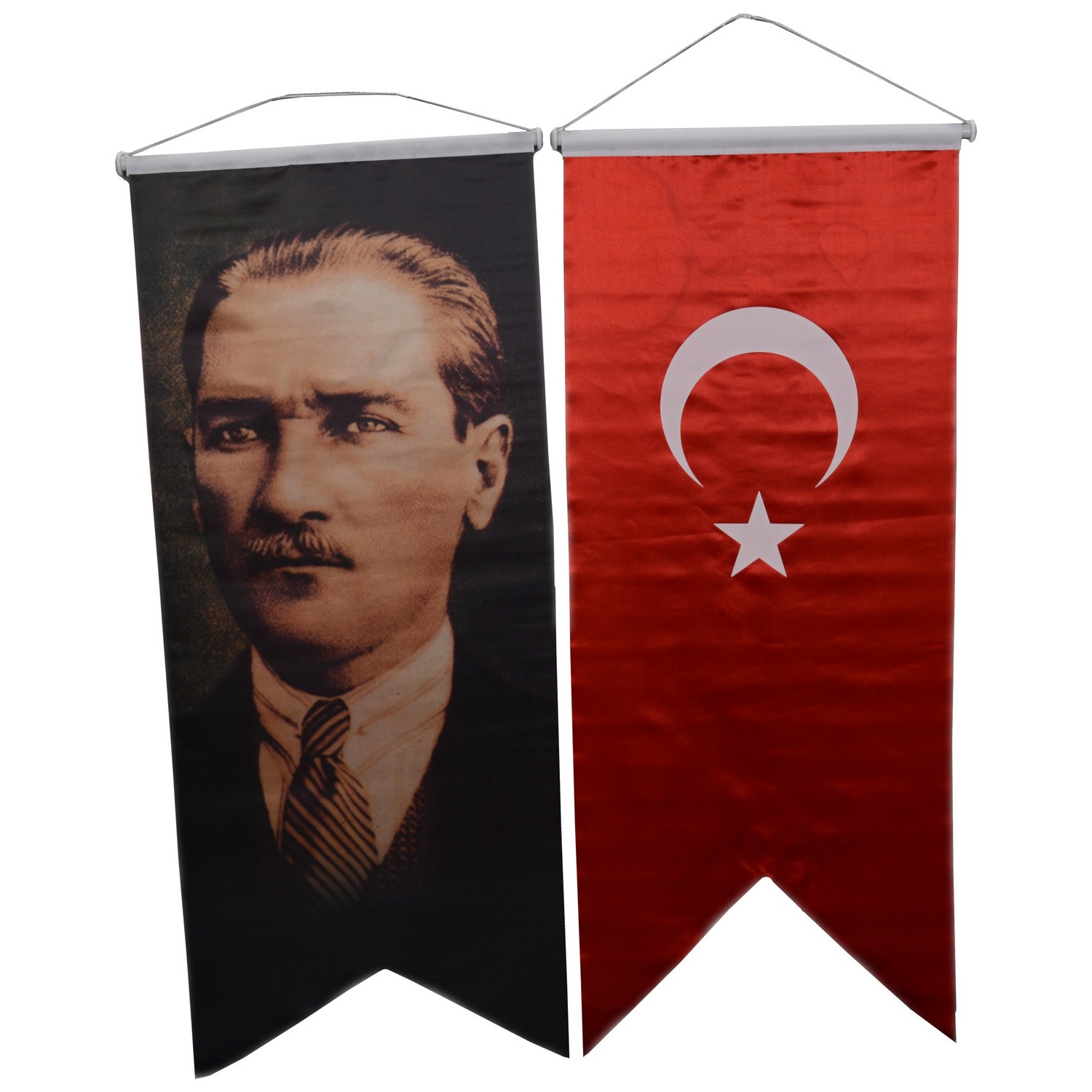 kırlangıç türk bayrağı ve atatürk resmi 50x120 cm fiyatı