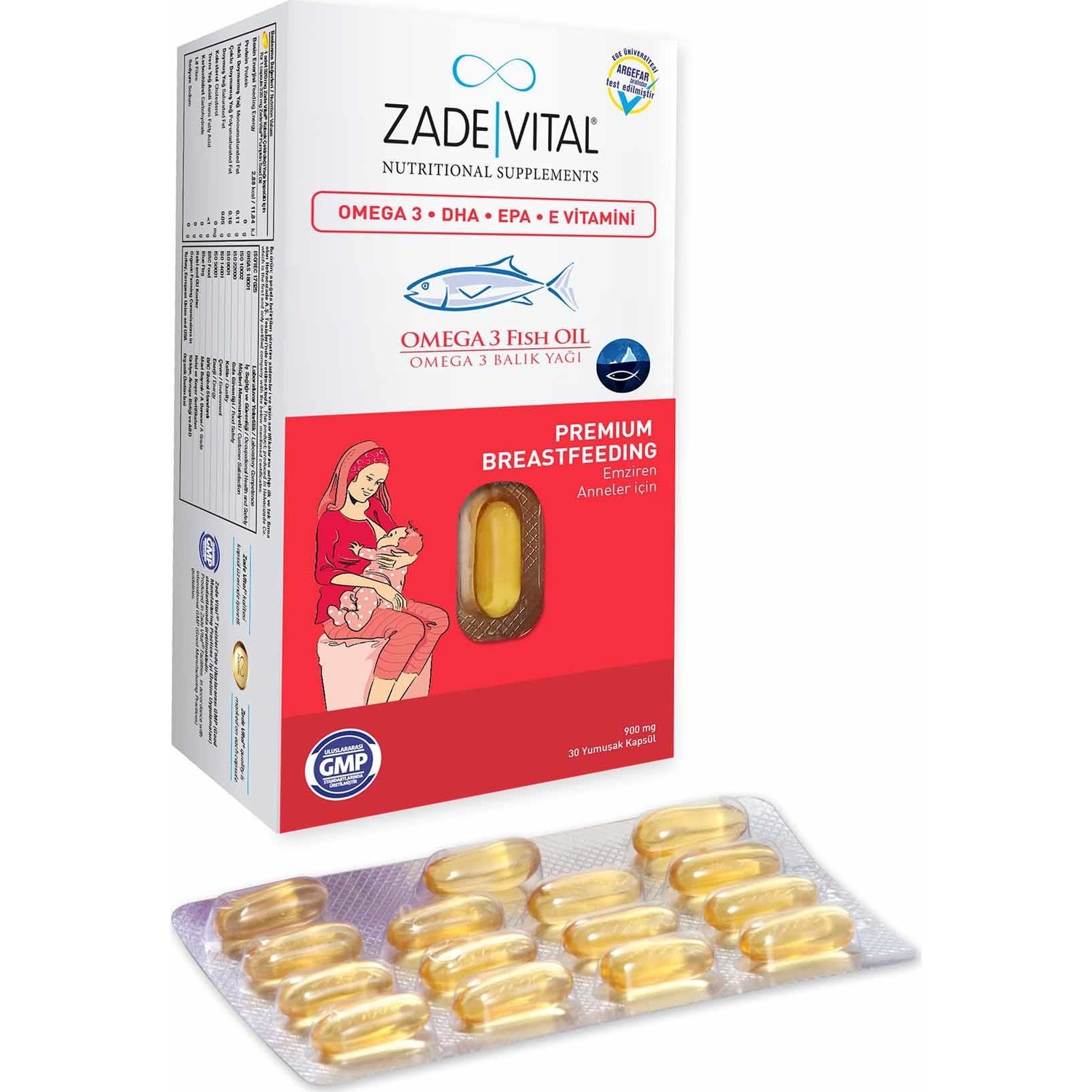Zade Vital Omega 3 Emziren Anneler İçin Blister 30 Kapsül Fiyatı