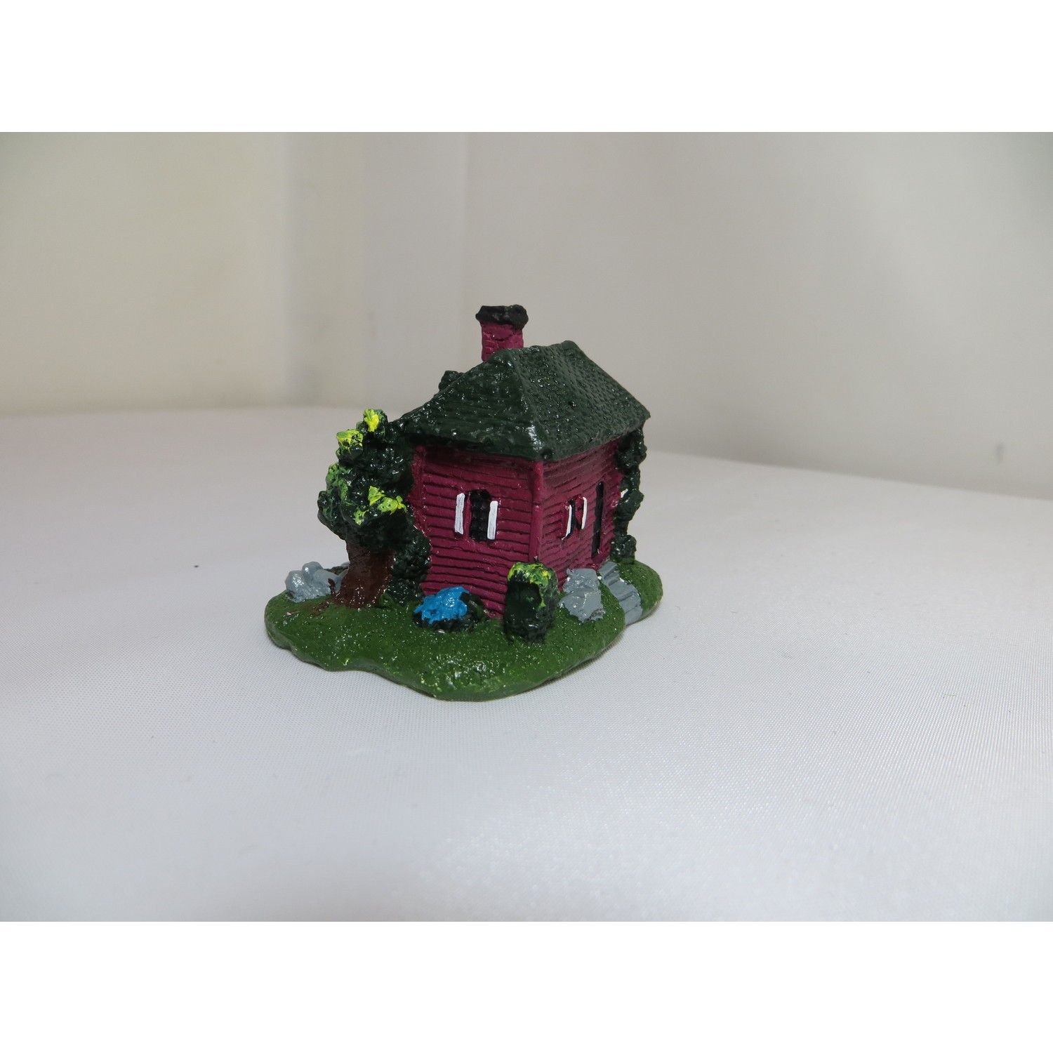 Green Wood Teraryum Malzemeleri Küçük Şato Ev Yeşil Minyatür Fiyatı