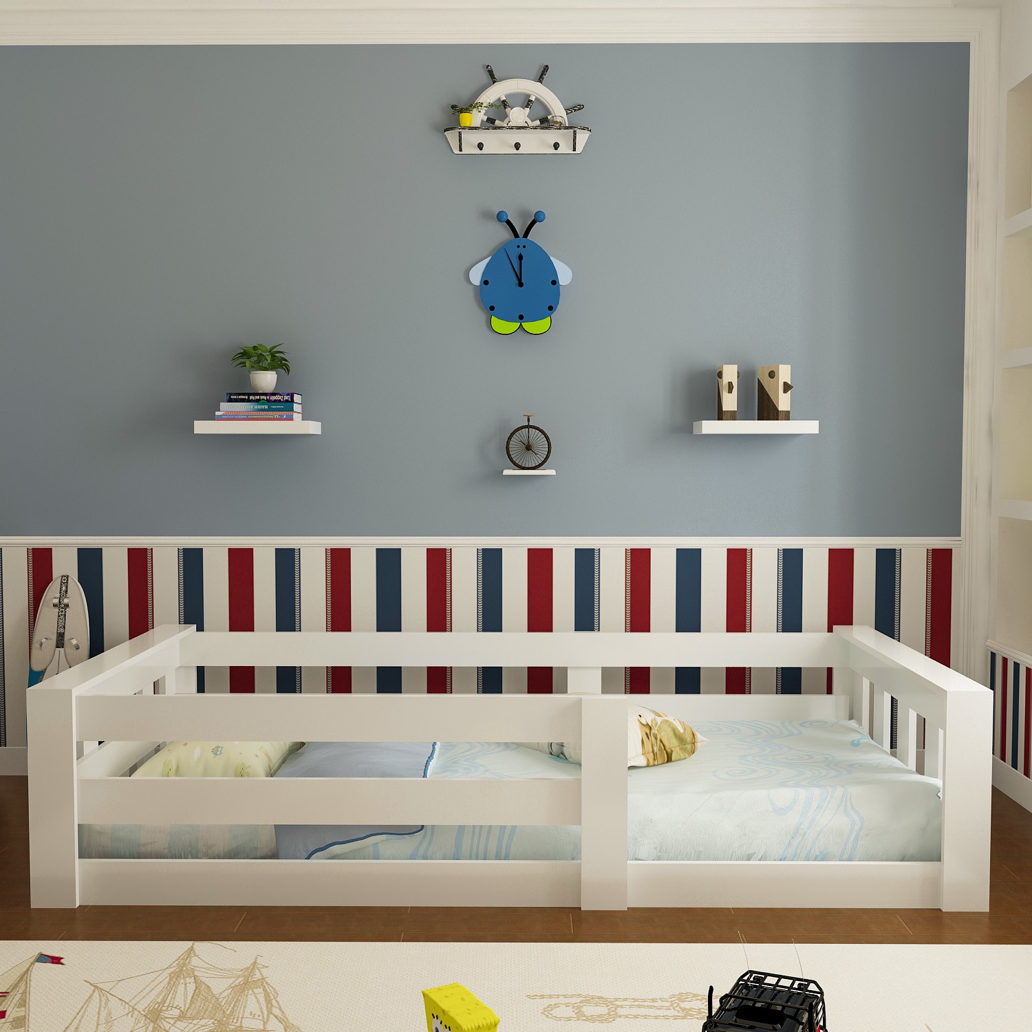 Evbingo İdeal Montessori Karyola Beyaz U4 90 x 190 Yatak Fiyatı