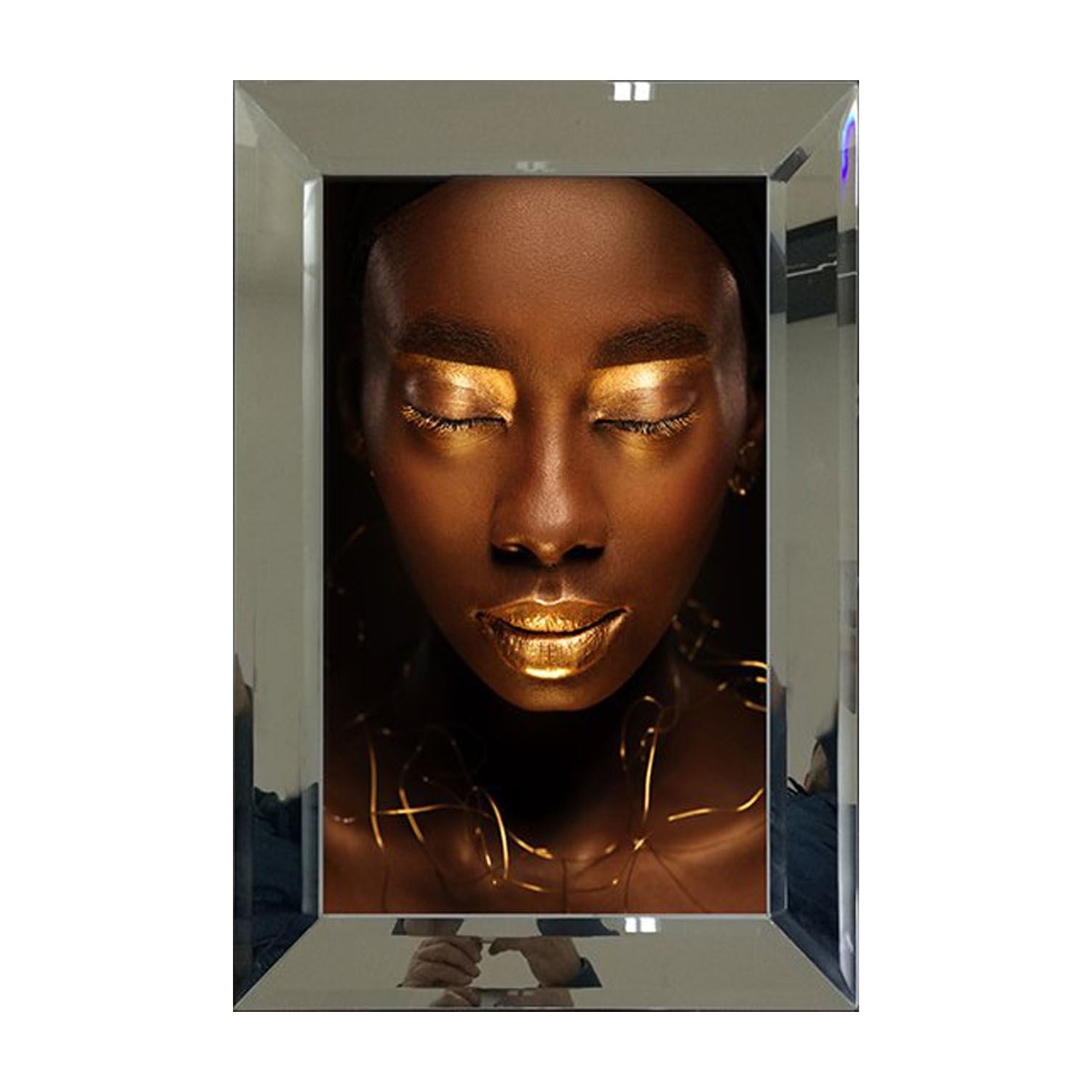 Popüler Mobilya Afrikalı Kadın Aynalı Tablo Fiyatı