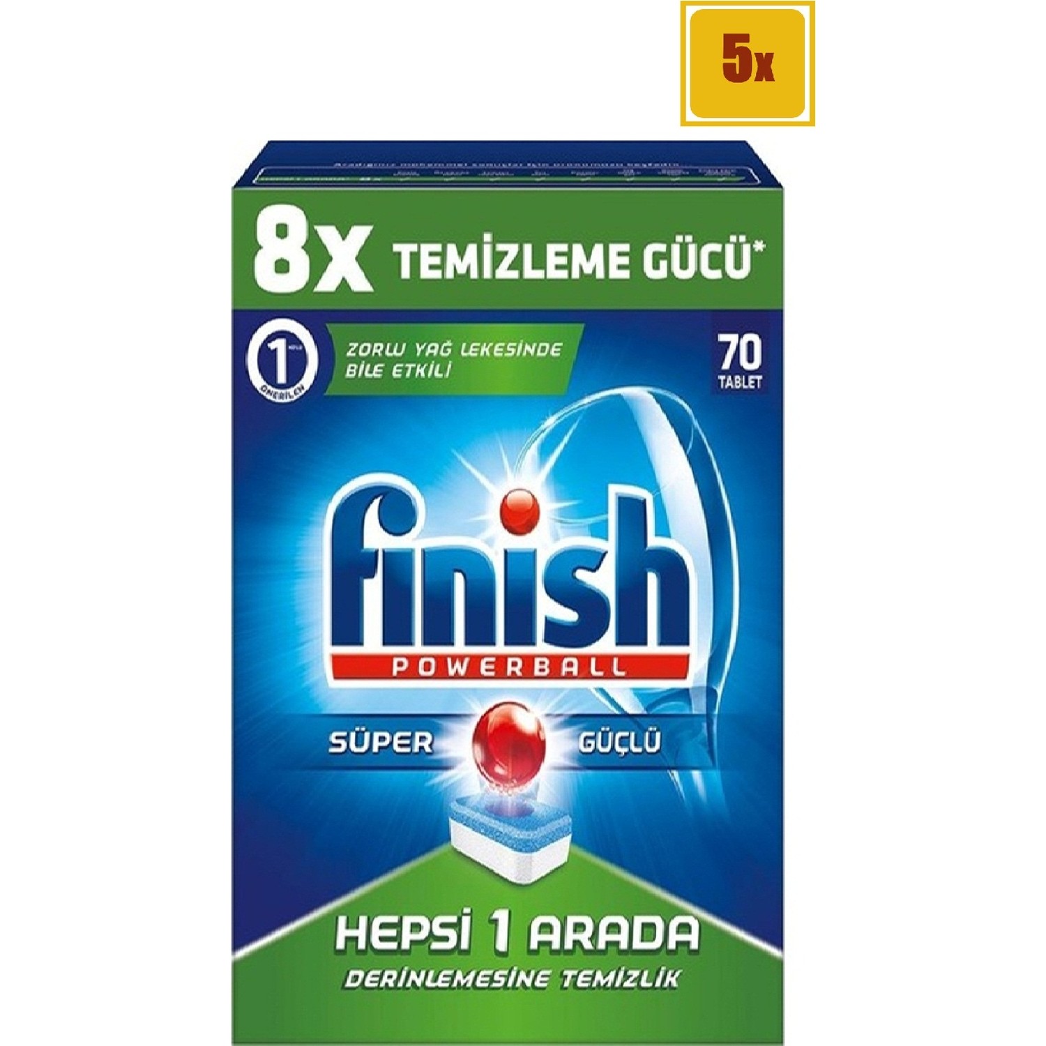 Finish Tablet H1A Bulaşık Deterjanı 70 Adet (x5) Fiyatı