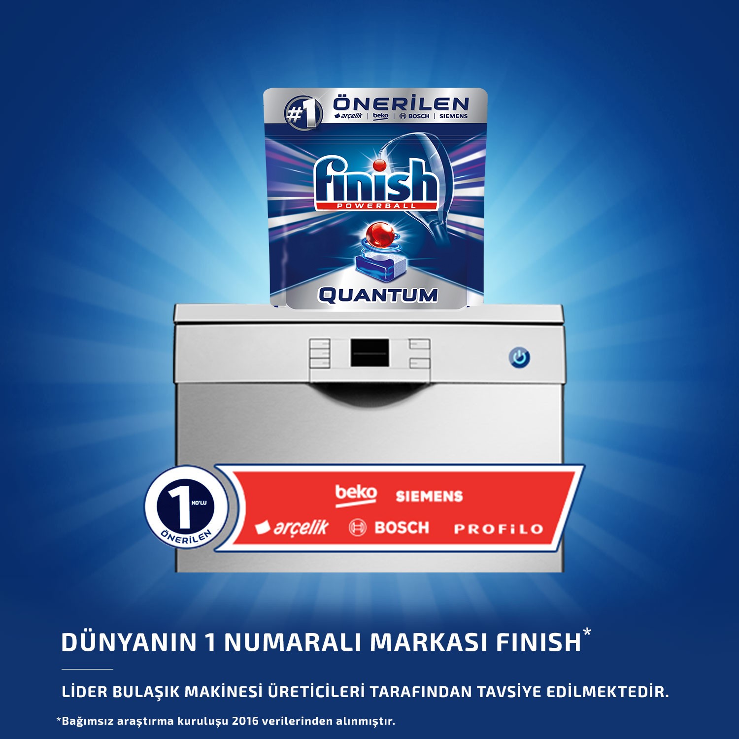 Finish Quantum 50 Tablet Bulaşık Makinesi Deterjanı + Finish Fiyatı