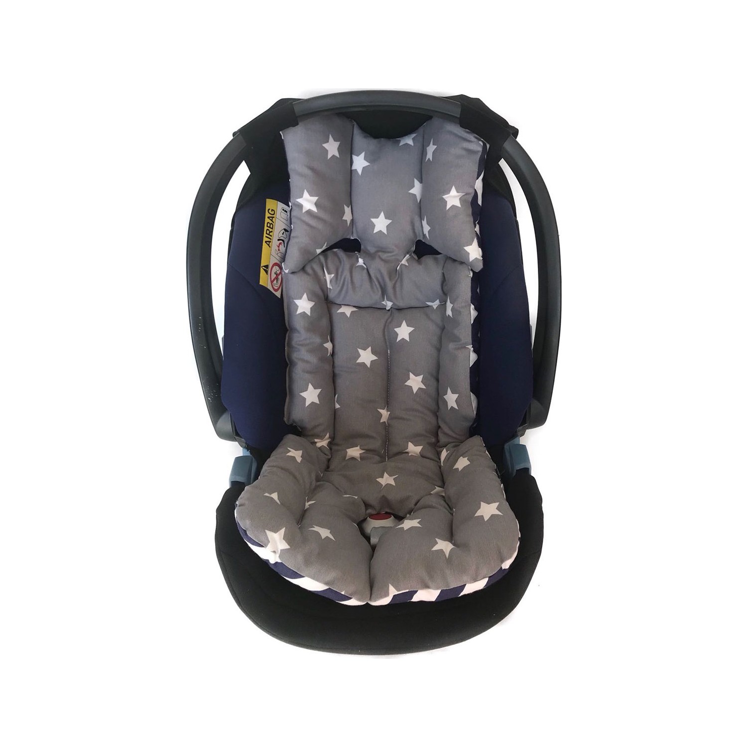 Pamuk Atölyesi Gri Yıldız ve Zikzaklı Bebek Arabası