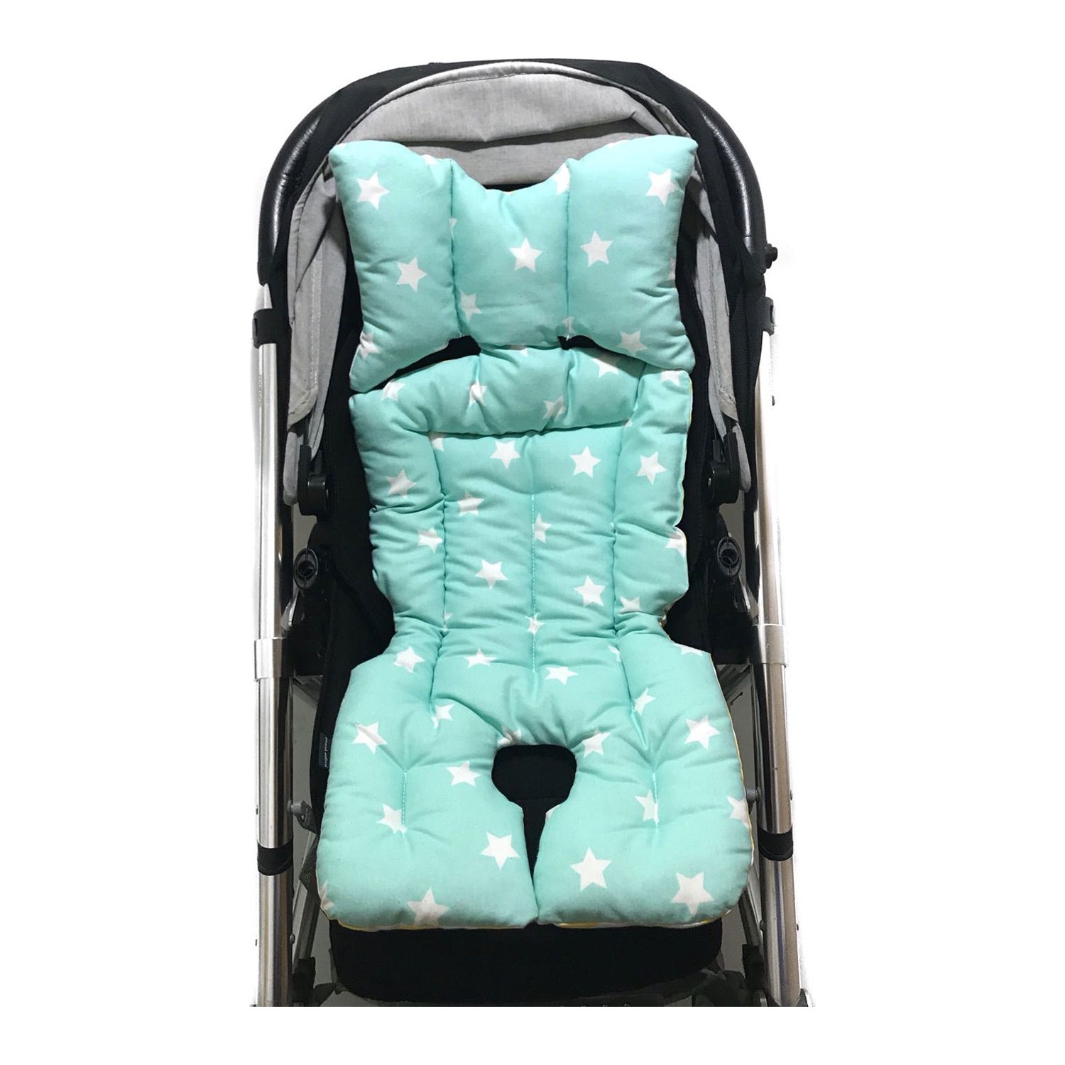 Pamuk Atölyesi BaykuşluYeşil Yıldızlı Bebek Arabası