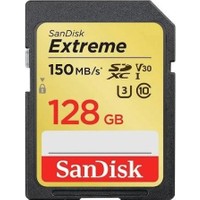 Sandisk Extreme 128GB SDXC Card 150MB/s V30 UHS-I U3 Hafıza Kartı SDSDXV5-128G-GNCIN