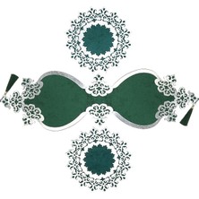 Divahome Osmanlı Düz Desenli Tekli Kadife Runner