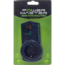 Powermaster PM-16621 Tekli Akım Korumalı Priz