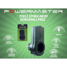 Powermaster PM-16621 Tekli Akım Korumalı Priz