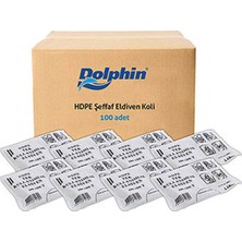 Burpak Şeffaf Eldiven HDPE L 100 Adet x 100 Paket - Koli