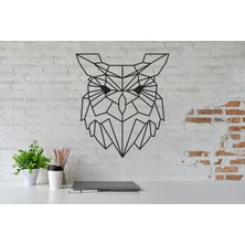 Areksan Çizgisel Baykuş Duvar Sticker 50 cm