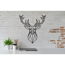 Areksan Çizgisel Büyük Geyik Duvar Sticker 50 cm