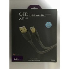 Qed Qe-6903 Performance Usb A-B Graphıte Kablo 3 Metre