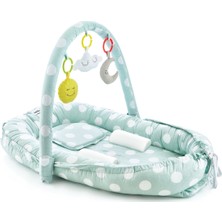 Babyjem Oyuncaklı Anne Baba Yanı Yatağı Yeşil