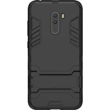 Microcase Xiaomi Pocophone F1 Alfa Serisi Armor Standlı Koruma Kılıf