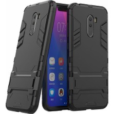 Microcase Xiaomi Pocophone F1 Alfa Serisi Armor Standlı Koruma Kılıf