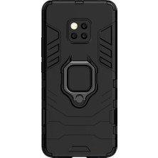 Microcase Huawei Mate 20 Pro Batman Serisi Yüzük Standlı Armor Kılıf