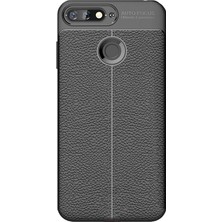 Microcase Huawei Y6 2018 Leather Tpu Silikon Kılıf