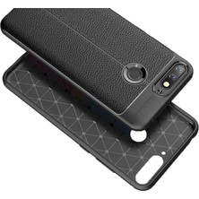 Microcase Huawei Y6 2018 Leather Tpu Silikon Kılıf