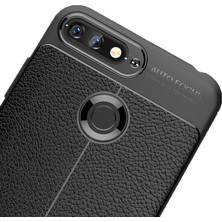 Microcase Huawei Y6 2018 Leather Tpu Silikon Kılıf