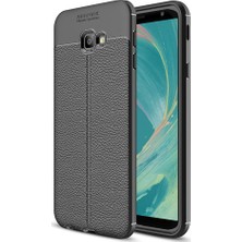 Microcase Samsung Galaxy J4 Plus Leather Tpu Silikon Kılıf