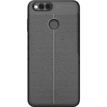 Microcase Huawei Honor 7X Leather Tpu Silikon Kılıf