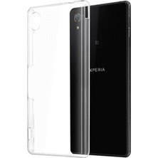 Jopus Sony Xperia M4 Agua Silikon Kılıf Şeffaf + Cam Ekran Koruyucu