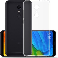 Jopus Xioami Redmi 5 Plus Silikon Kılıf Şeffaf + Cam Ekran Koruyucu