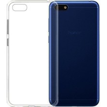 Jopus Huawei Y5 2018 Kılıf Arka Kapak Şeffaf + Cam Ekran Koruyucu