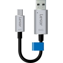 Lexar Jumpdrive C20m 64 GB Micro USB 3.1 OTG USB Bellek Android