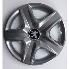 Sjs Peugeot 208 14" Çelik Jant Görünümlü Kırılmaz Esnek Jant Kapağı Takımı