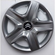 Sjs Citroen C4 14" Çelik Jant Görünümlü Kırılmaz Esnek Jant Kapağı Takımı