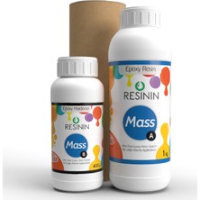 Resinin Mass 1400 Gr A+B Ultra Şeffaf Epoksi Reçine