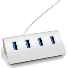 Onten 4 Port Usb 3.0 Premium Metal Çoklayıcı Macbook Bilgisayar Uyumlu Yüksek Hızlı 5 Gbps Usb 3.0 Hızlı Şarj Smart Hub