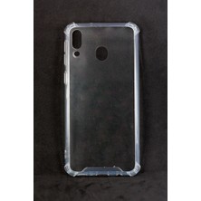 Case 4U Samsung Galaxy M20 Uyumlu Kılıf Köşe Korumalı Darbe Emici Anti Shock Arka Kapak Şeffaf