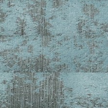 Caserta Home Bulut Desen Turkuaz Sık Pileli Jakar Tek Kanat Fon Perde - Ezo 12603